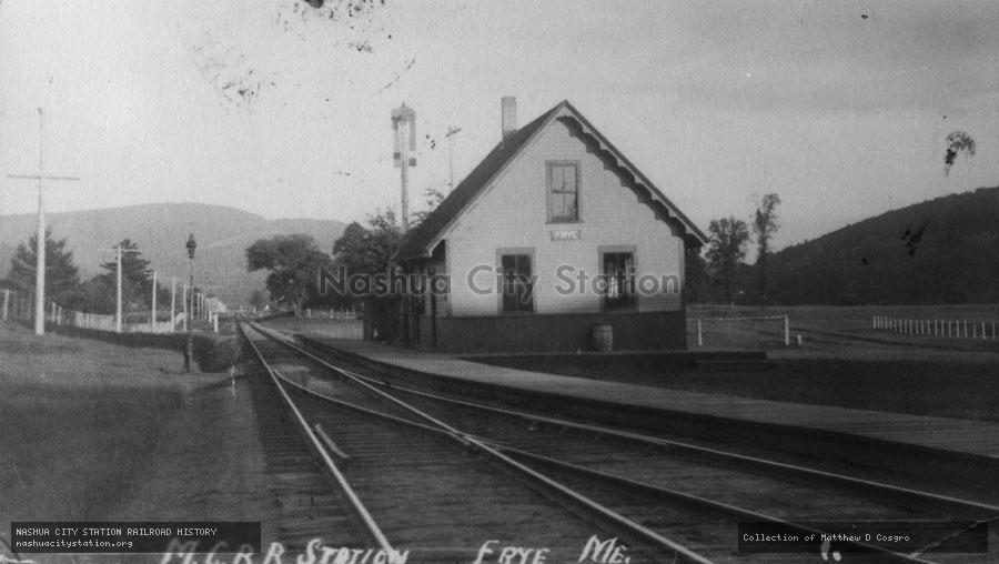 Photographic Print: Maine Central Railroad Station, Frye, Maine